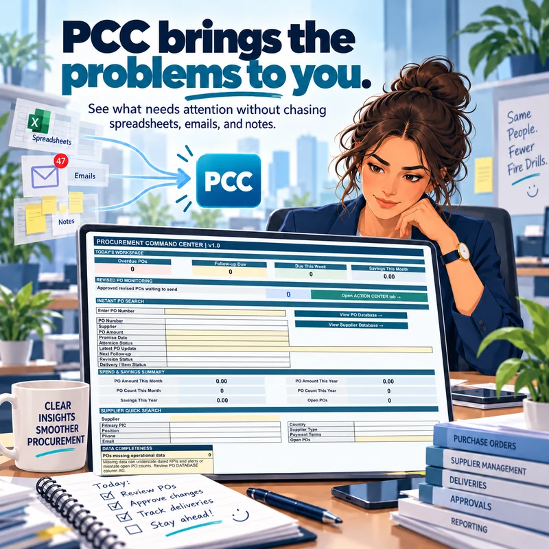 Marketing illustration: PCC brings the problems to you